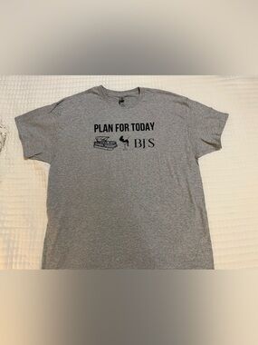 Gildan Gray "Plan For Today" Graphic T‑Shirt - Adult